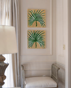 "Golden Palm Sunset"