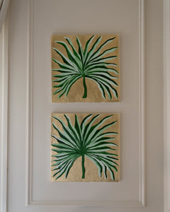 "Golden Palm Sunset"