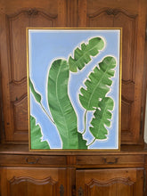 Load image into Gallery viewer, “Banana Leaf Blue” Framed